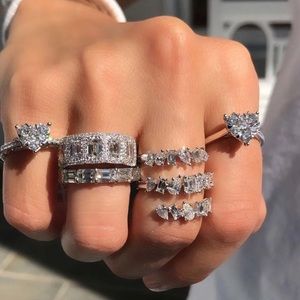 Bling triple wrap ring